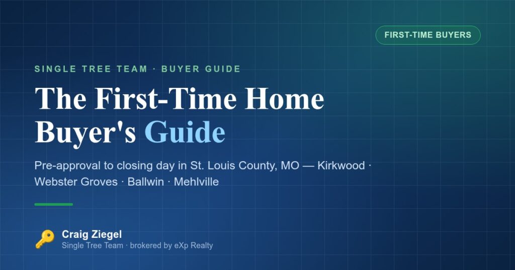 First-Time Home Buyer's Guide for St. Louis County, MO — Single Tree Team